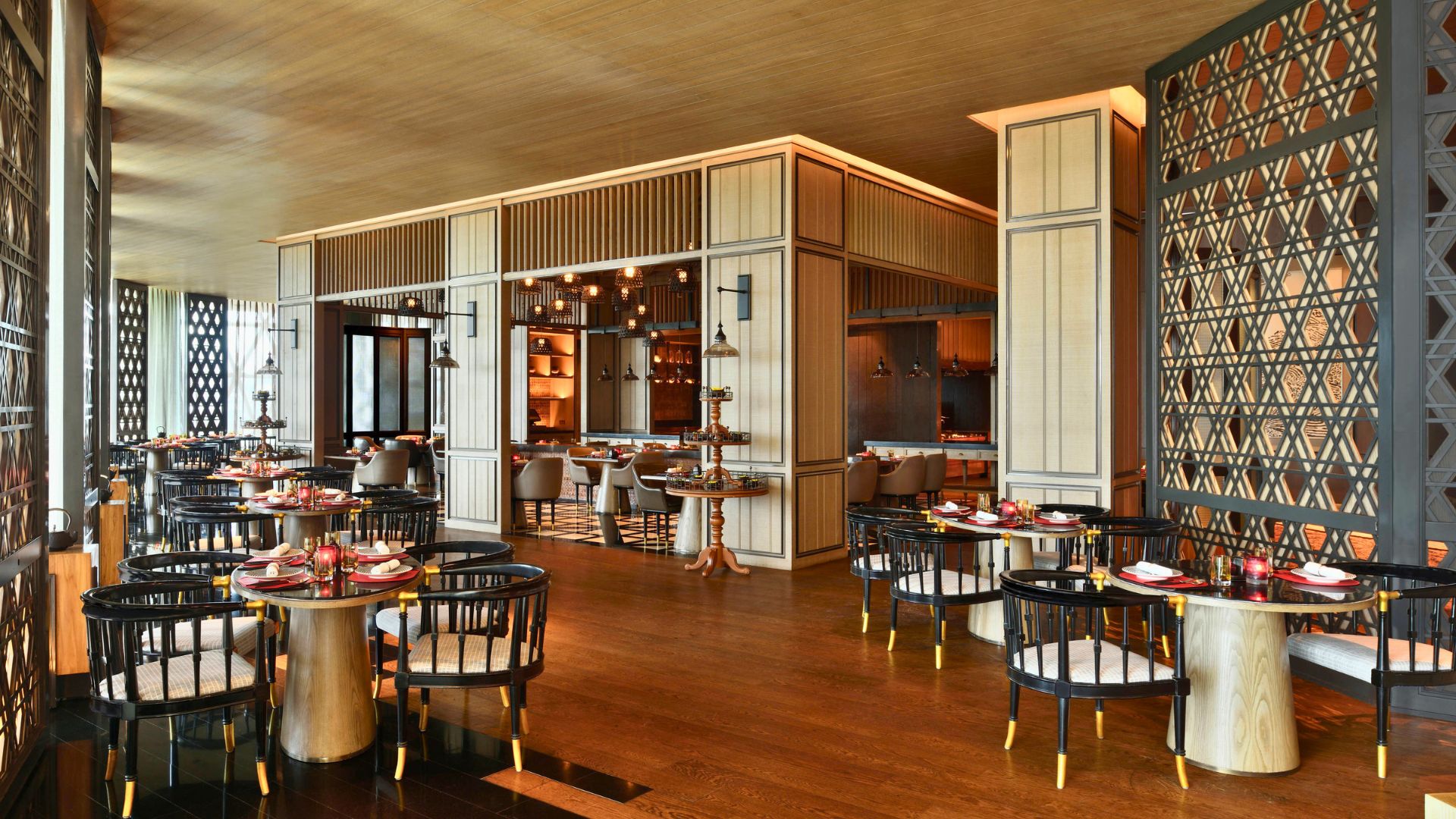 Sandoitchi restaurant's vibrant interior in Powai