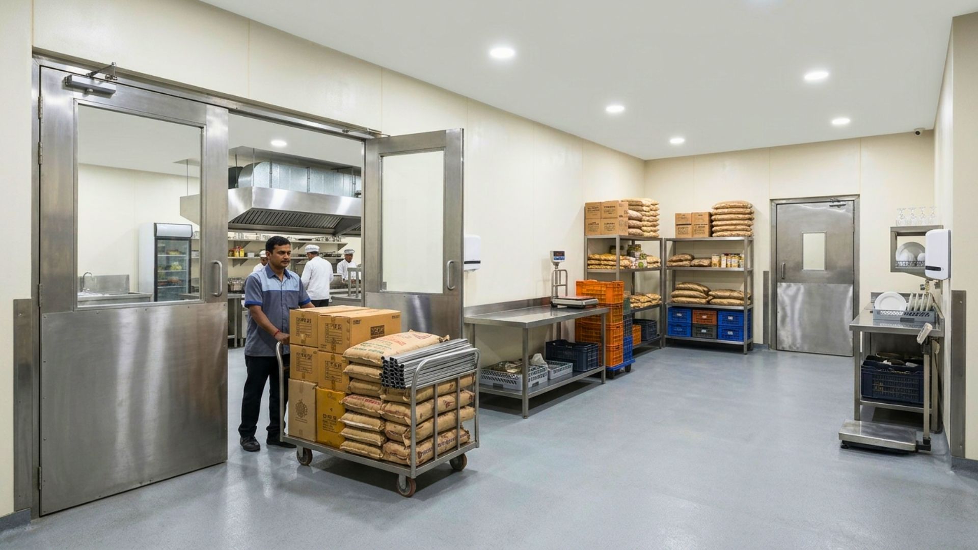 Optimised commercial kitchen layout design