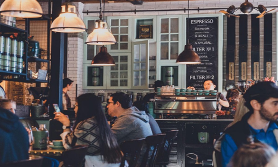 Restaurant interior design attracting customers as a silent salesman