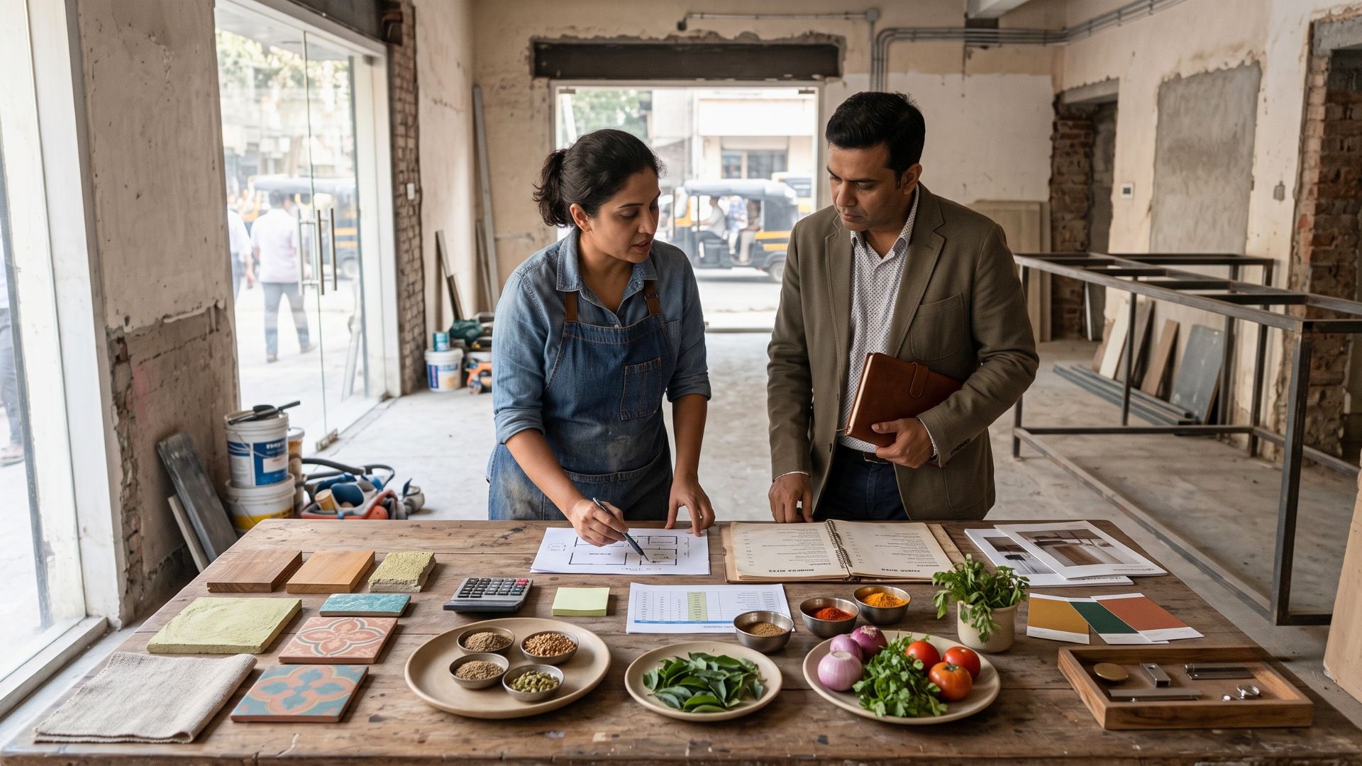 Restaurant concept and menu planning before launch