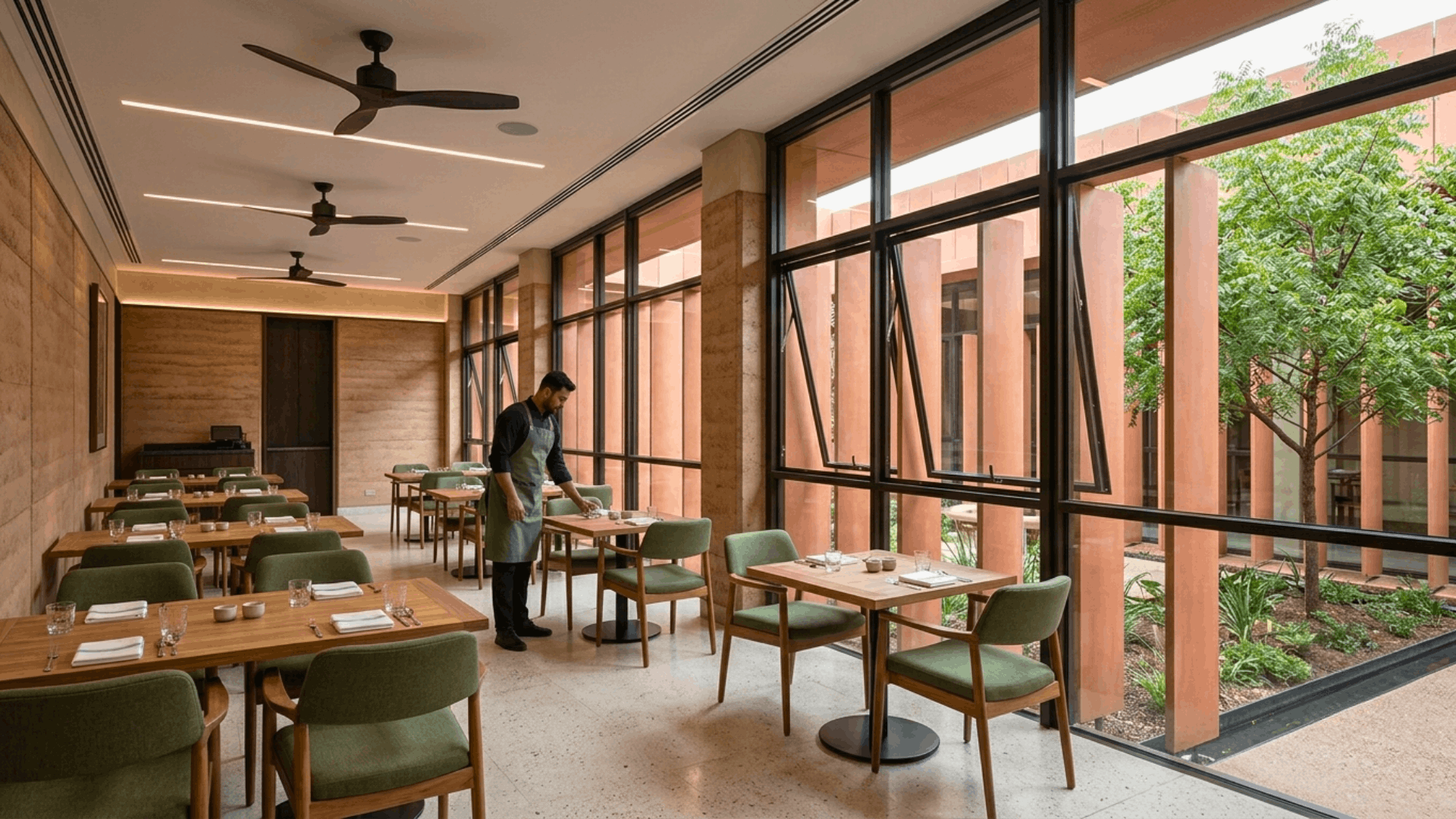 Classic timeless restaurant interior design