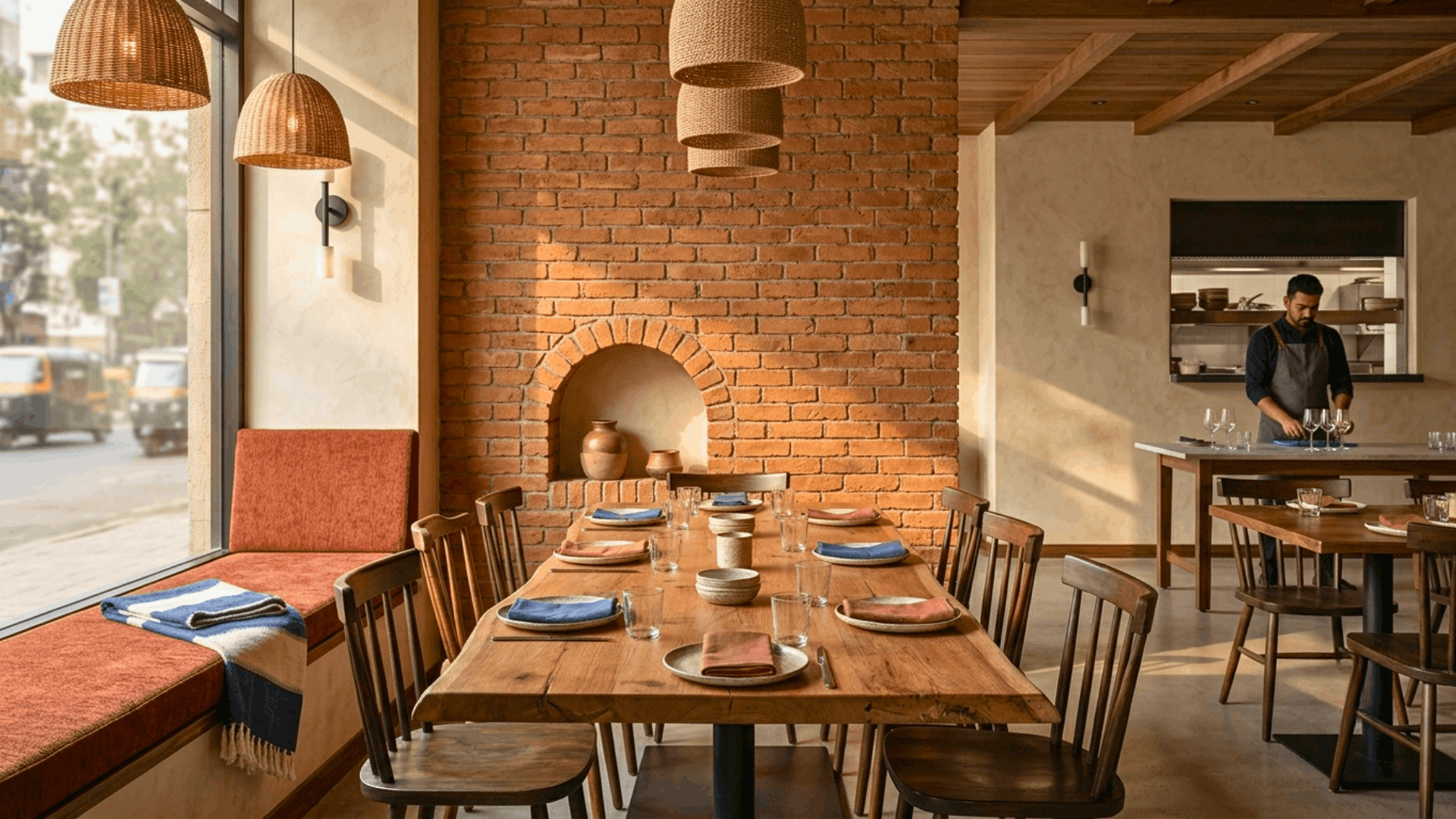Sustainable materials used in restaurant design